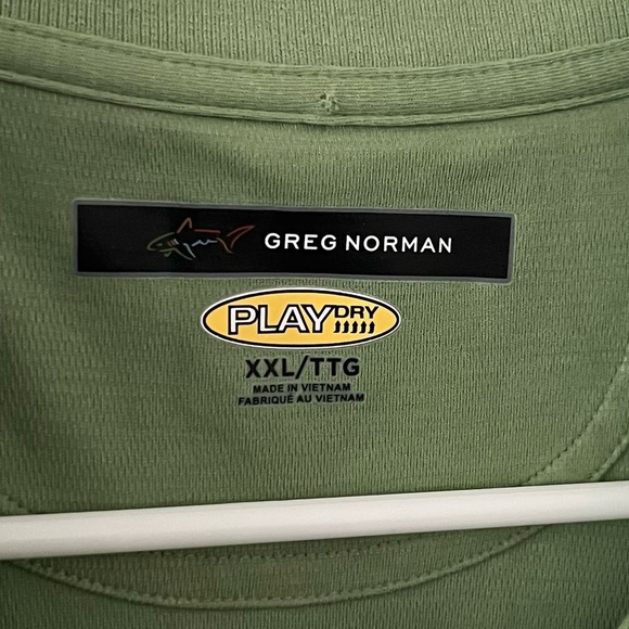 Greg Norman Men’s Play Dry Performance Mesh Polo Green Short Sleeve XXL - Picture 3 of 12